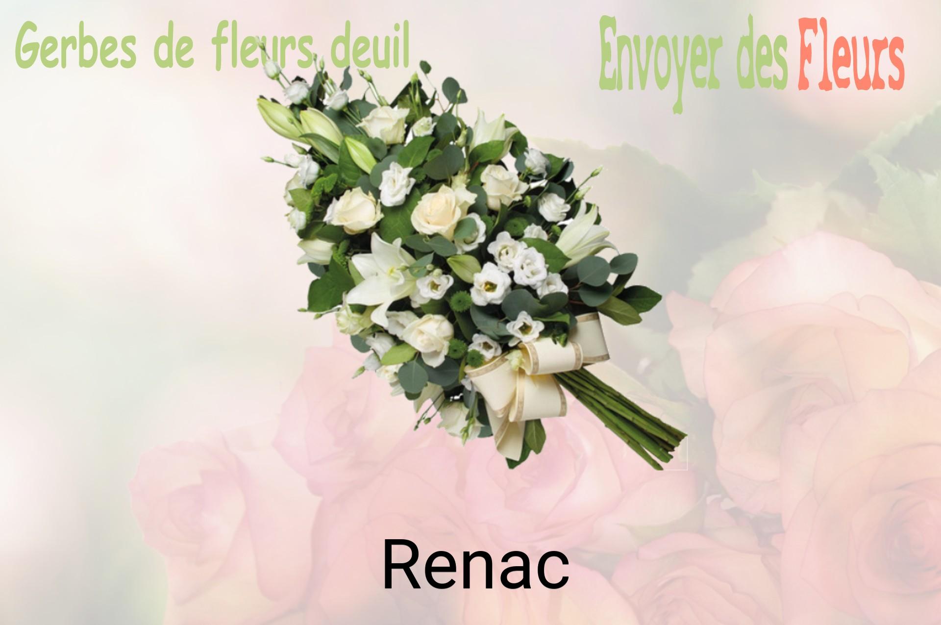 Gerbe de fleurs de deuil livrée à Renac